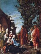 ALTDORFER, Albrecht Christ Taking Leave of his mother Germany oil painting artist